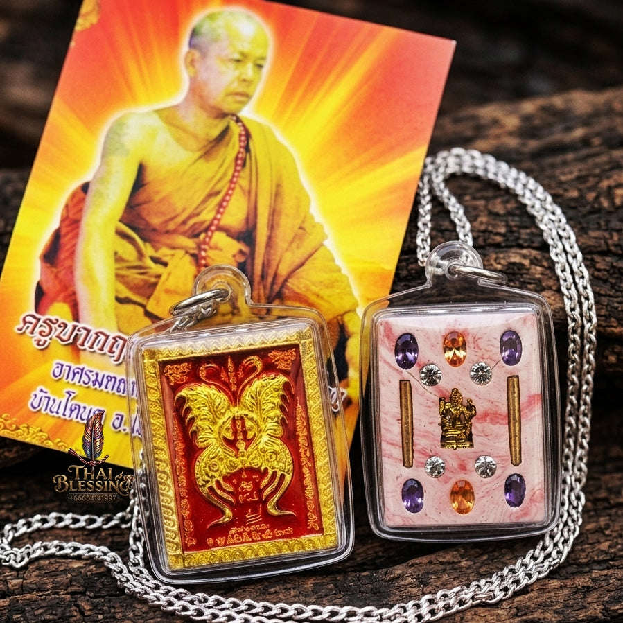 Authentic Thai Butterfly King Amulet "Thep Chamlaeng Phamon BE 2555" - Supreme Metta Charm, Sales Magnet & Wealth Attraction