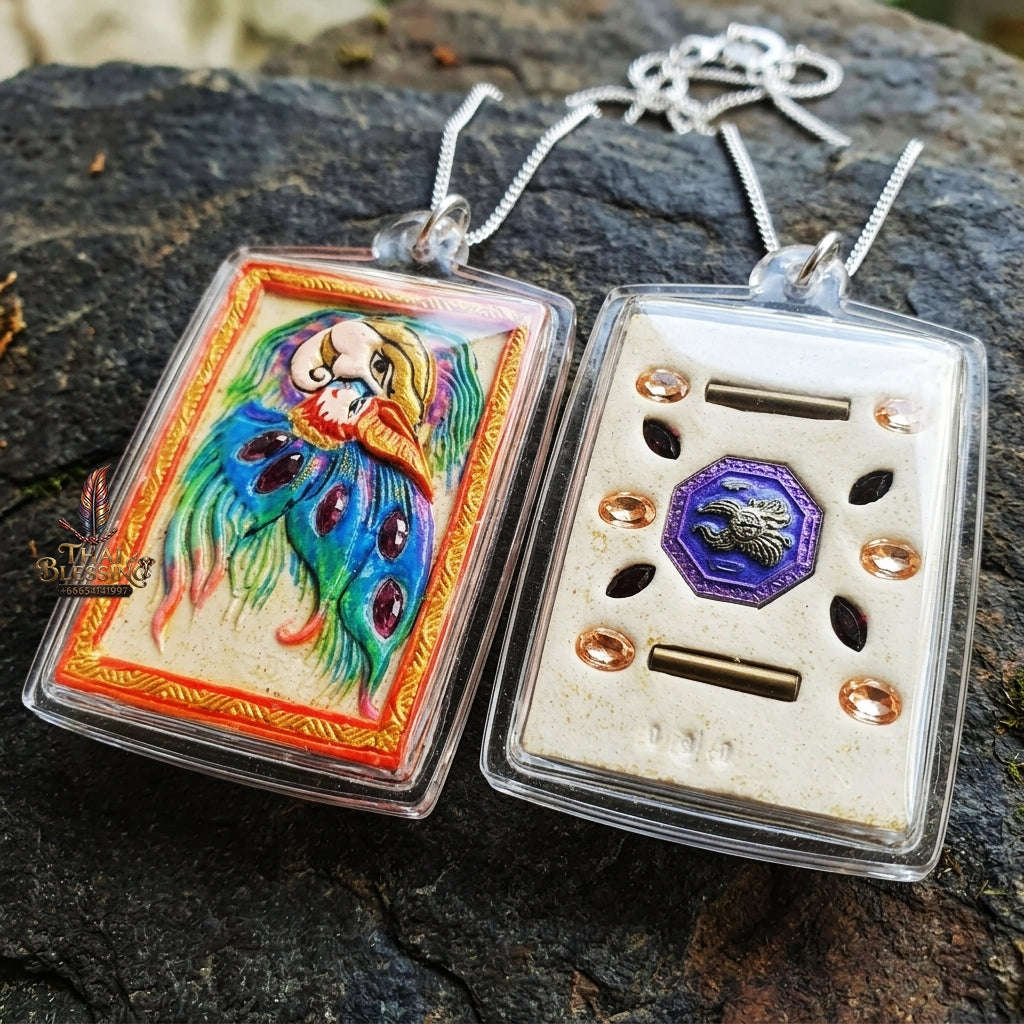 Authentic Thai Butterfly King Amulet "Thep Chamlaeng Phamon BE 2555" - Supreme Metta Charm, Sales Magnet & Wealth Attraction