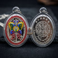 Authentic Thai Butterfly King Amulet "Thep Jamlaeng Phamorn BE 2561" - Sacred Solid Silver Enamel Charm Medallion Thai Blessing Co By RURUECHA