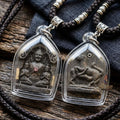 Authentic Thai Charm Amulet "Khun Phaen Ma Sep Nang BE 2554" - Sacred Takian Wood Powder & Ma Sep Nang Seduction Rear Thai Blessing Co By RURUECHA