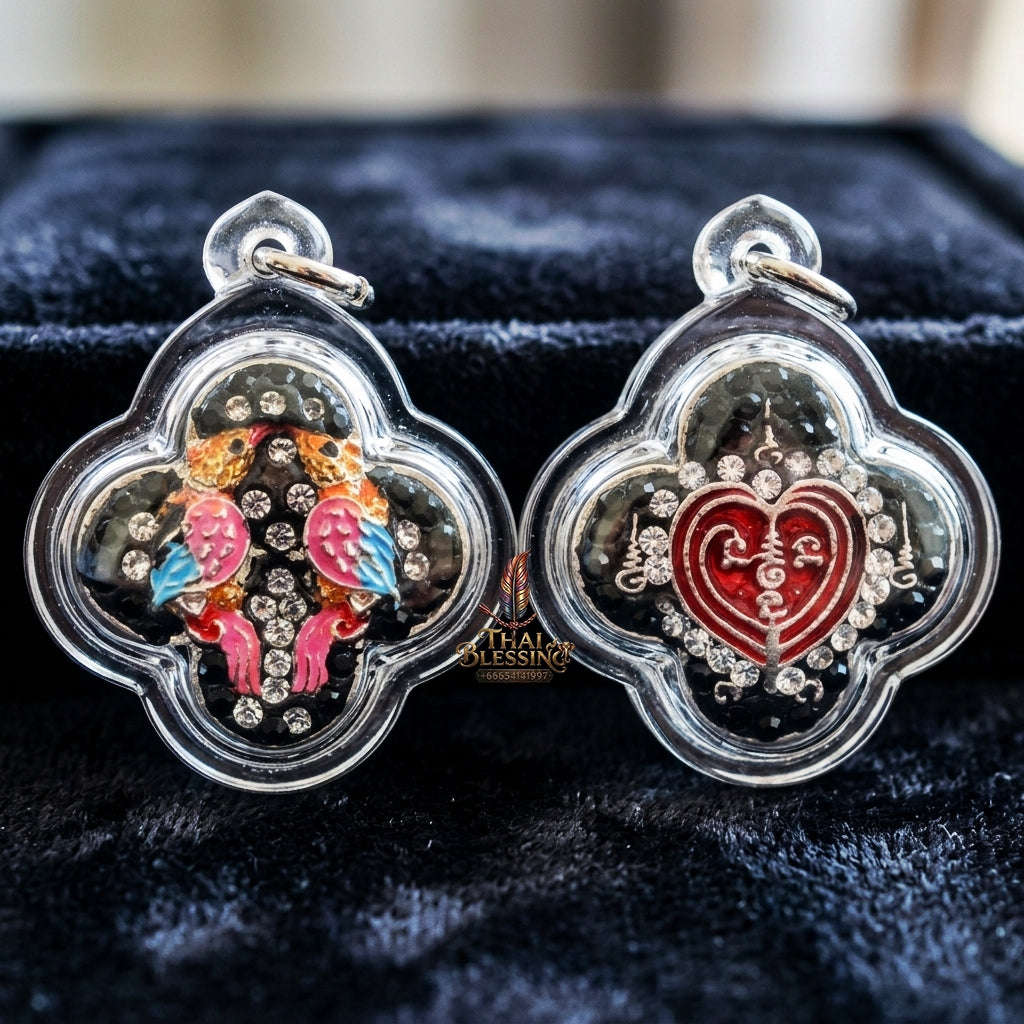 Authentic Thai Charm Amulet "Salika Riak Rak BE 2567" - Supreme Golden-Tongued Hornbill Love Attraction & Persuasive Charisma