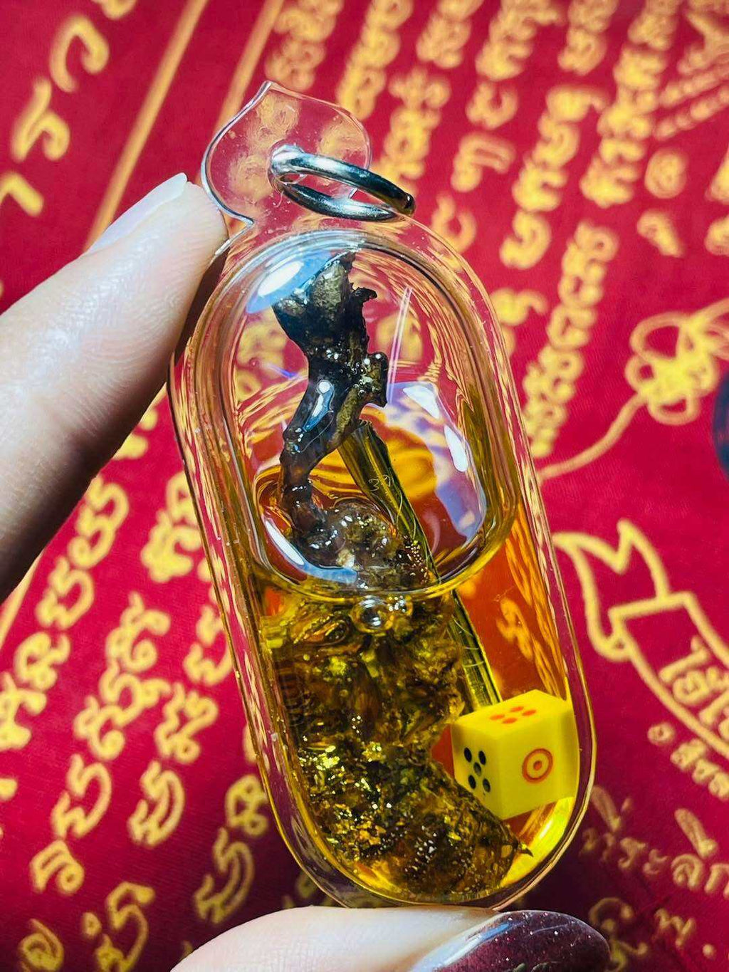 Authentic Thai Amulet for Luck - Cicada Herb Wan Jakjan for Attraction