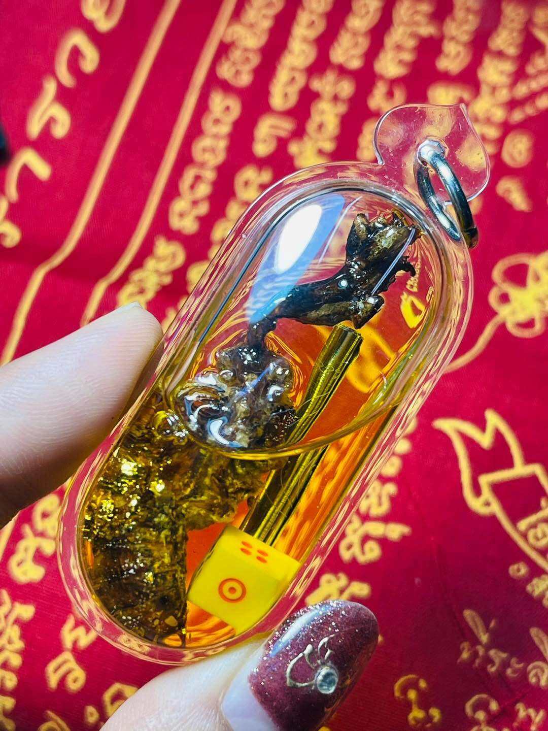 Authentic Thai Amulet for Luck - Cicada Herb Wan Jakjan for Attraction