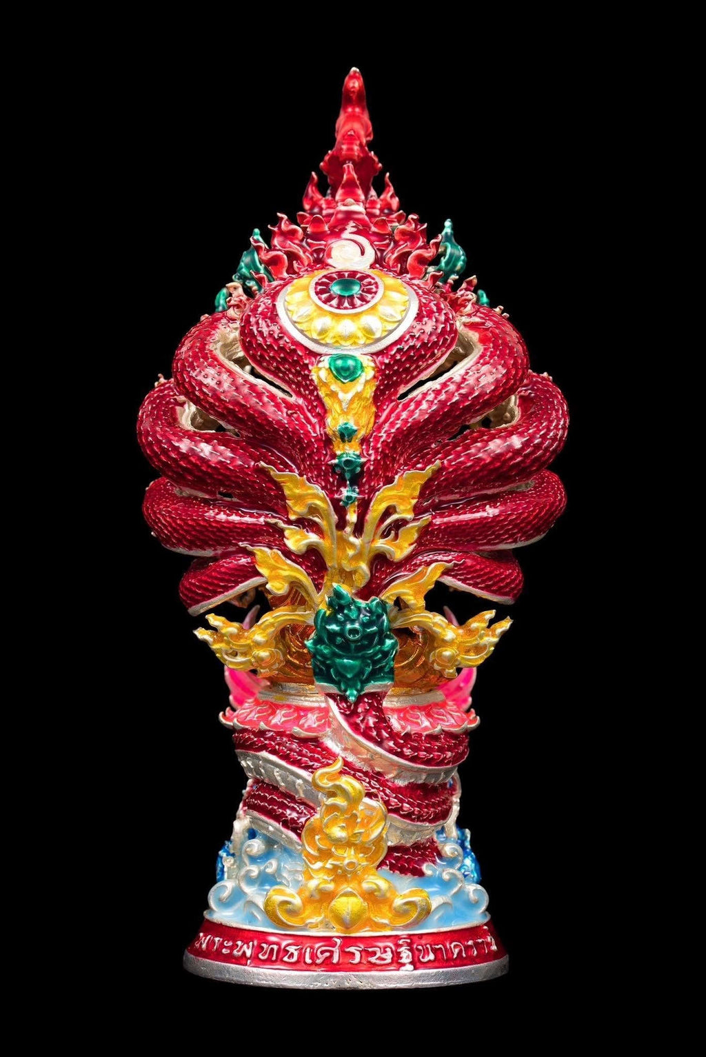 Authentic Thai Fine Art Amulet "Phra Buddha Setthi Nakaraj BE 2568" - Supreme Naga Wealth Guardian, Garuda Authority & Rahu Shield