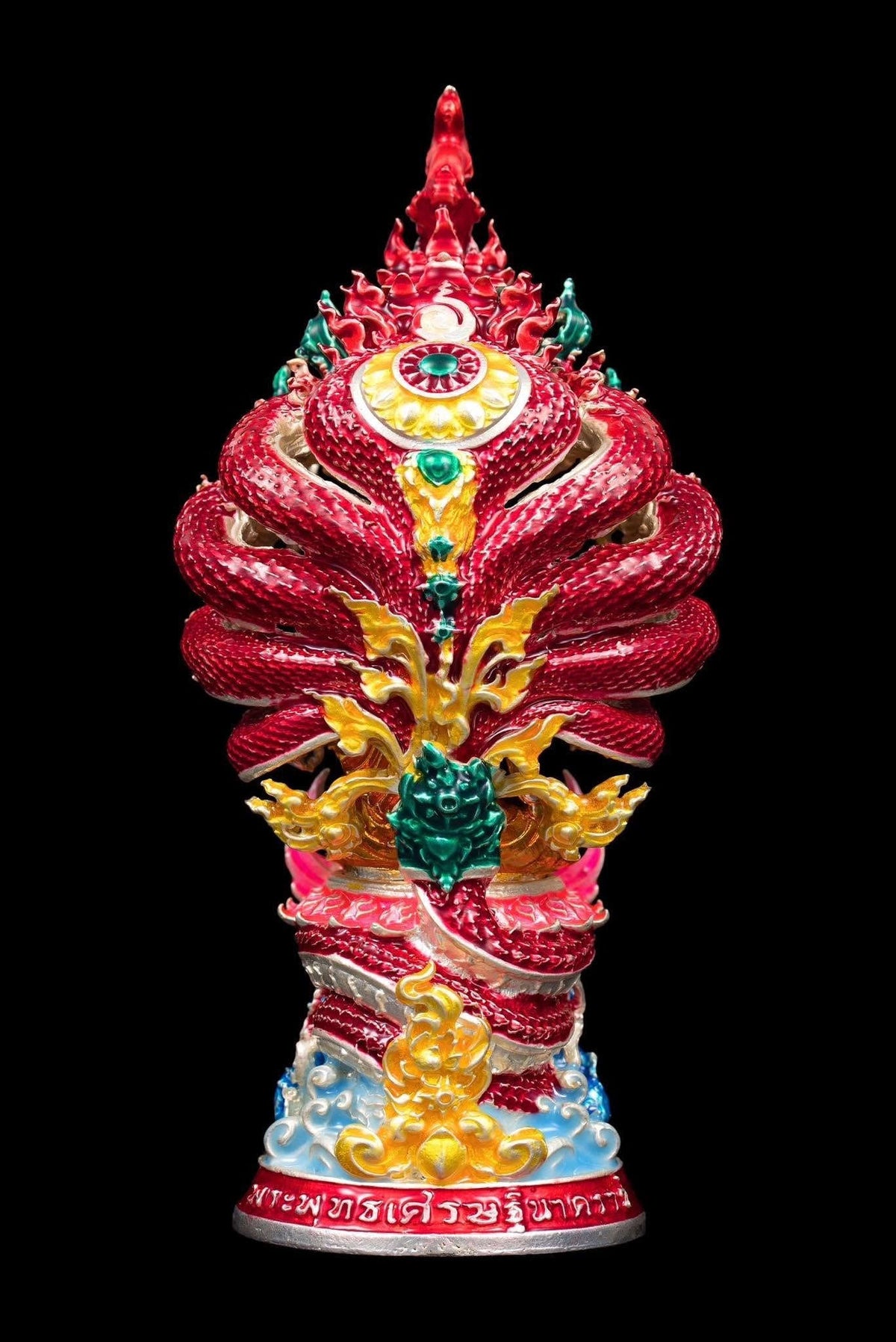 Authentic Thai Fine Art Amulet "Phra Buddha Setthi Nakaraj BE 2568" - Supreme Naga Wealth Guardian, Garuda Authority & Rahu Shield