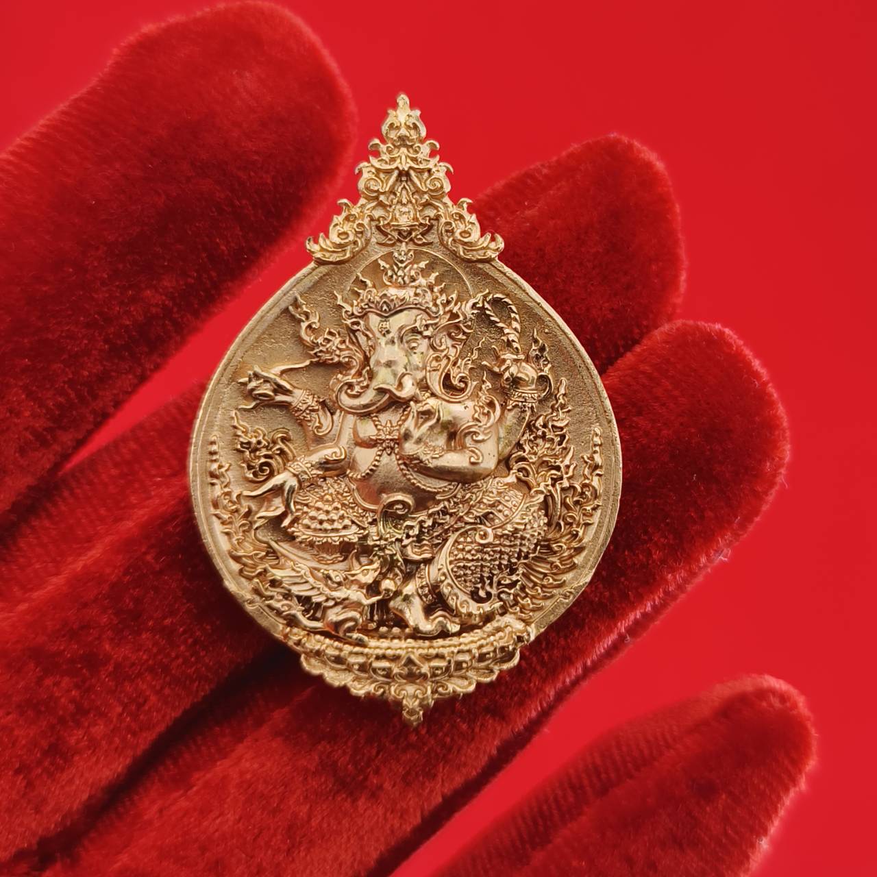 Authentic Thai Ganesh Amulet for Success - Phra Phikanet Ganesh Charm Default Title