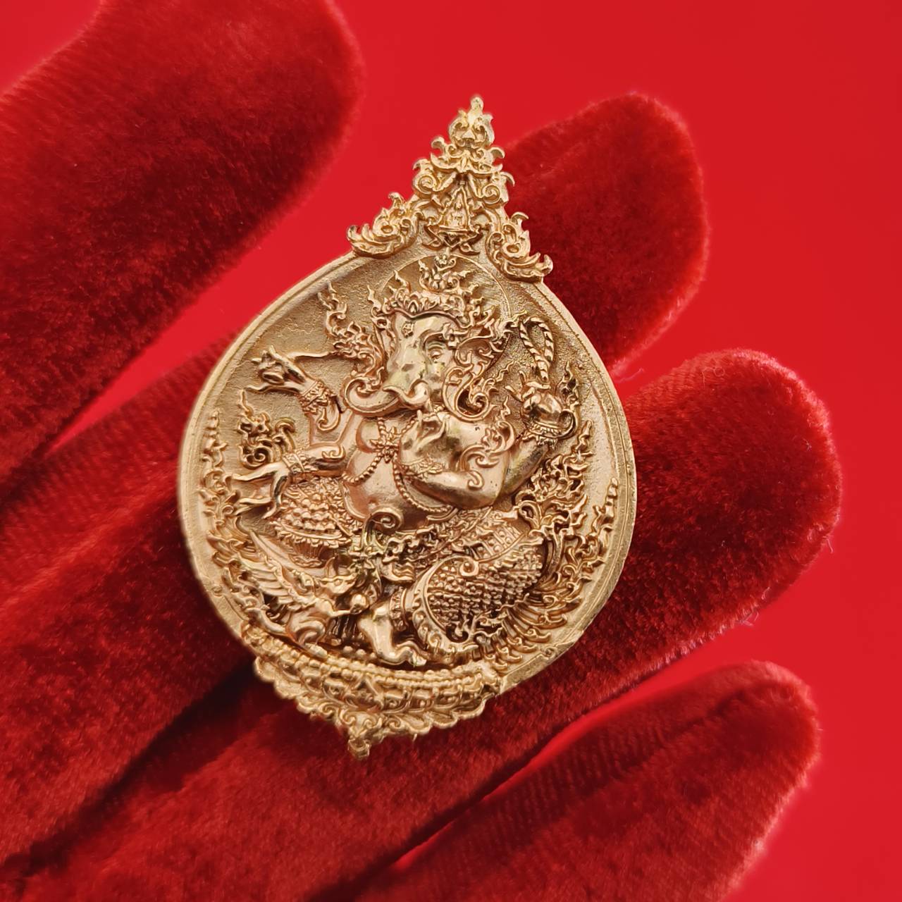 Authentic Thai Ganesh Amulet for Success - Phra Phikanet Ganesh Charm