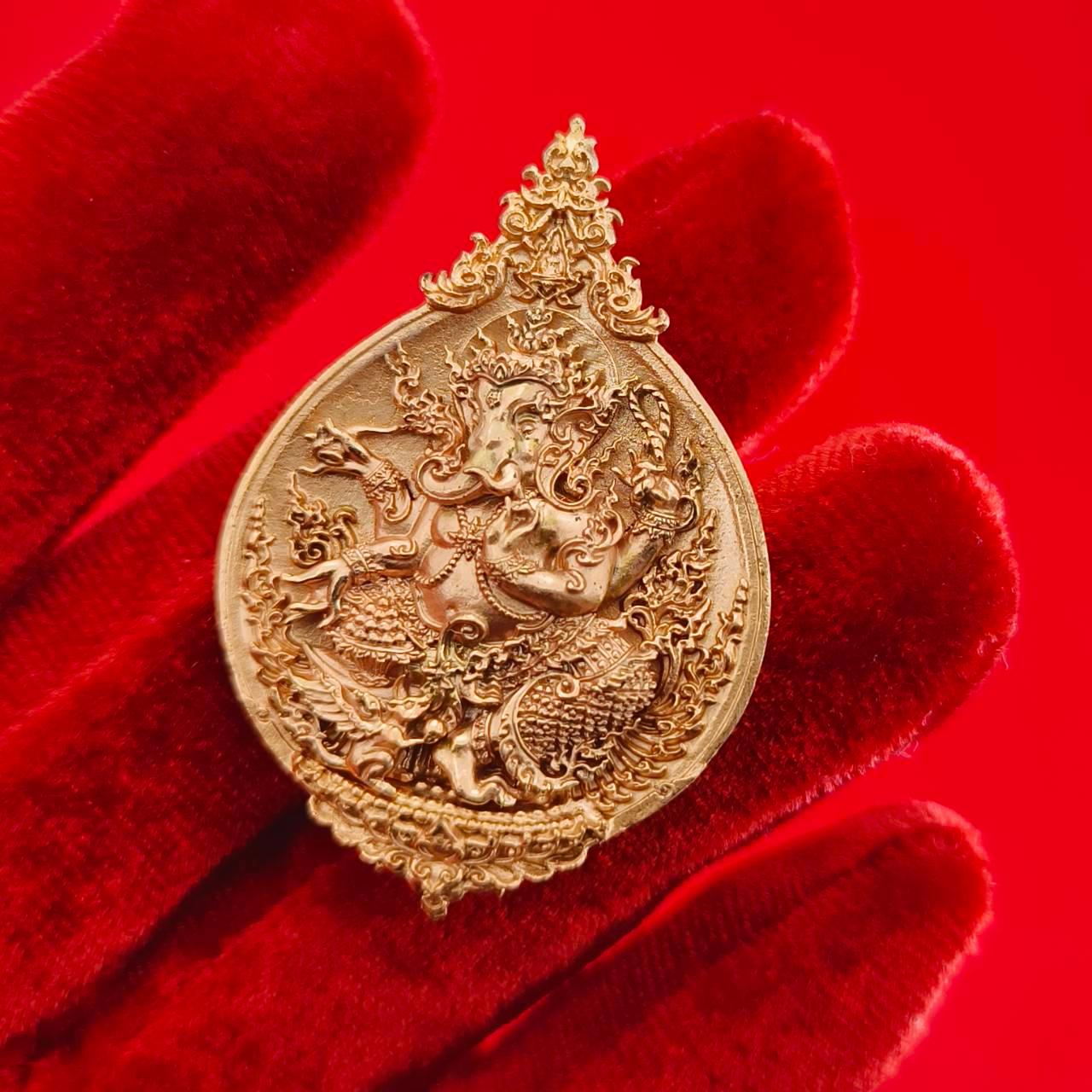 Authentic Thai Ganesh Amulet for Success - Phra Phikanet Ganesh Charm