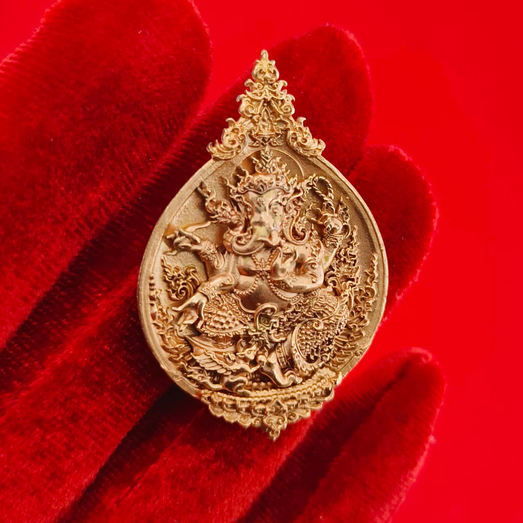 Authentic Thai Ganesh Amulet for Success - Phra Phikanet Ganesh Charm