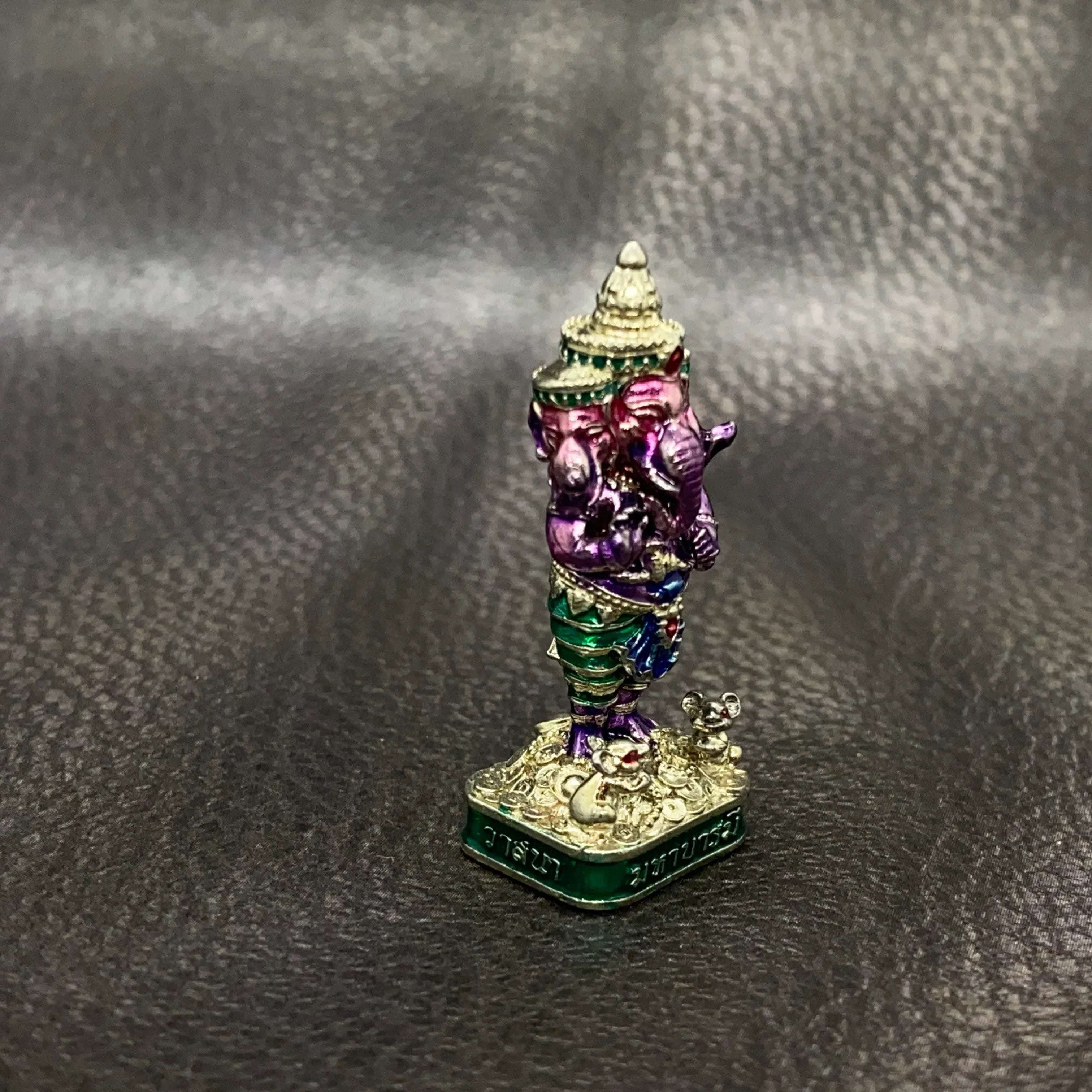 Authentic Thai Ganesha Amulet for Supreme Wisdom, Wealth, Success, and Protection