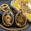 Authentic Thai Ganesha Ruesi Mask Amulet "Phra Phikanet BE 2569" - Brass Supreme Teacher Pendant Thai Blessing Co By RURUECHA