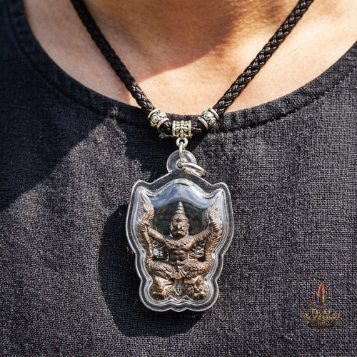 Authentic Thai Garuda Amulet "Phaya Krut Nam Ruek Sacred Bronze Edition" - Majestic Sacred Bronze Alloy Pendant Thai Blessing Co By RURUECHA