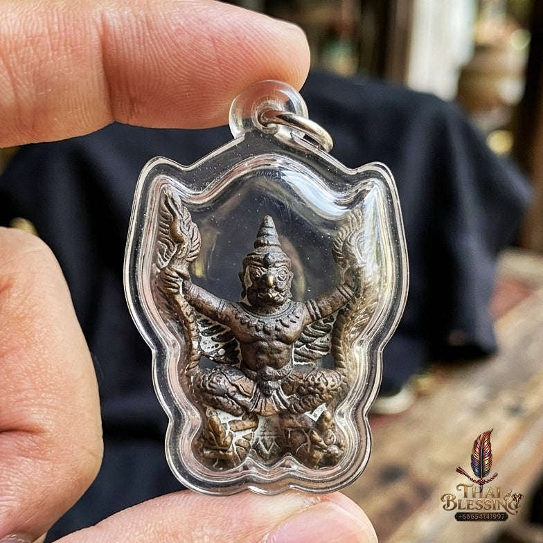 Authentic Thai Garuda Amulet "Phaya Krut Nam Ruek Sacred Bronze Edition" - Majestic Sacred Bronze Alloy Pendant Thai Blessing Co By RURUECHA