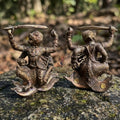 Authentic Thai Sacred Hanuman Hoen Fah Plaeng Rit (4-Armed Soaring Flying Hanuman Statue) - Khum Sap Kheow Kaeo Edition for Ultimate Invincibility, Victory Over Enemies, Obstacle Overcoming & Wealth Blessing