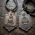 Authentic Thai Historic Coin "Luang Pho To Wat Pa Lelai BE 2515" - Blackened Copper Sacred Buddha Medallion Thai Blessing Co By RURUECHA
