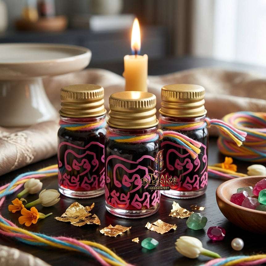 ✨ Authentic Thai "Kreua Khao Long" Charm Oil – Phra Arjarn Se, Wat Phung Daet (2026) – Ready to Wear Thai Blessing Co By RURUECHA