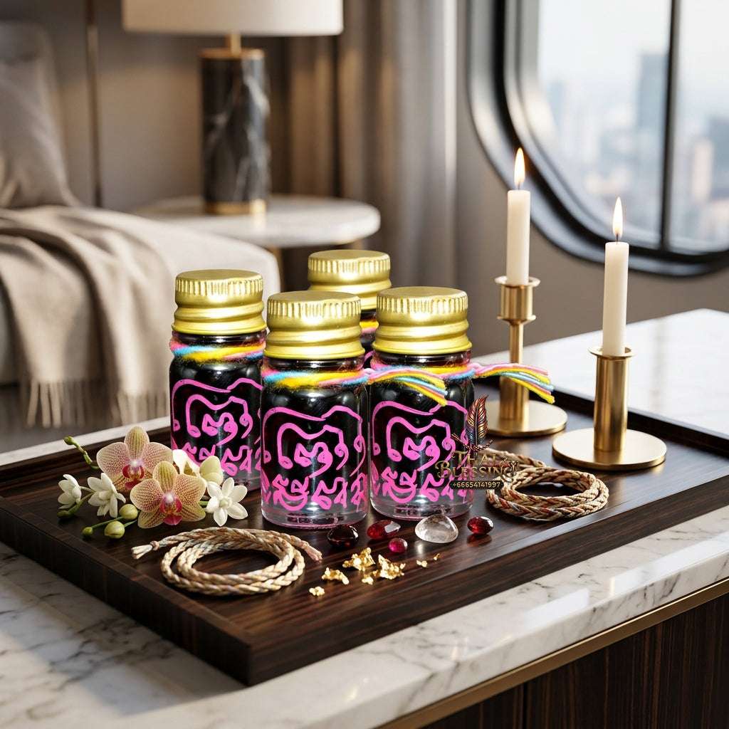 ✨ Authentic Thai "Kreua Khao Long" Charm Oil – Phra Arjarn Se, Wat Phung Daet (2026) – Ready to Wear Thai Blessing Co By RURUECHA