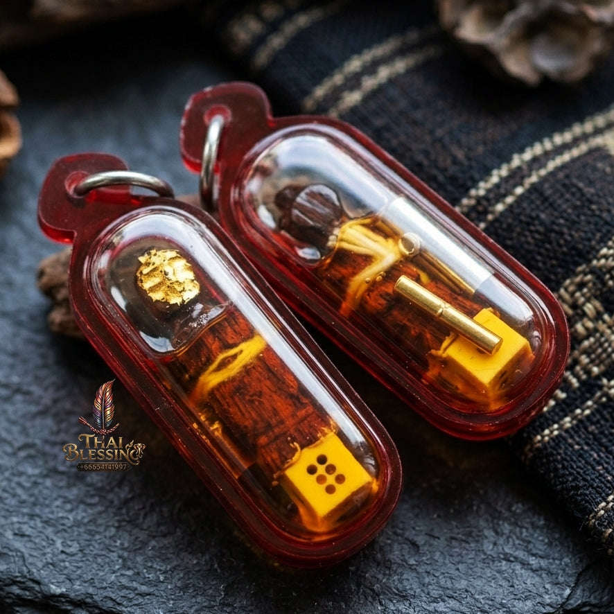 Authentic Thai Lanna Amulet "Kuman Thong Lanna - Hand-Carved Star Gooseberry Wood" - Supreme Customer Magnet, Millionaire Wealth Attraction & Business Prosperity