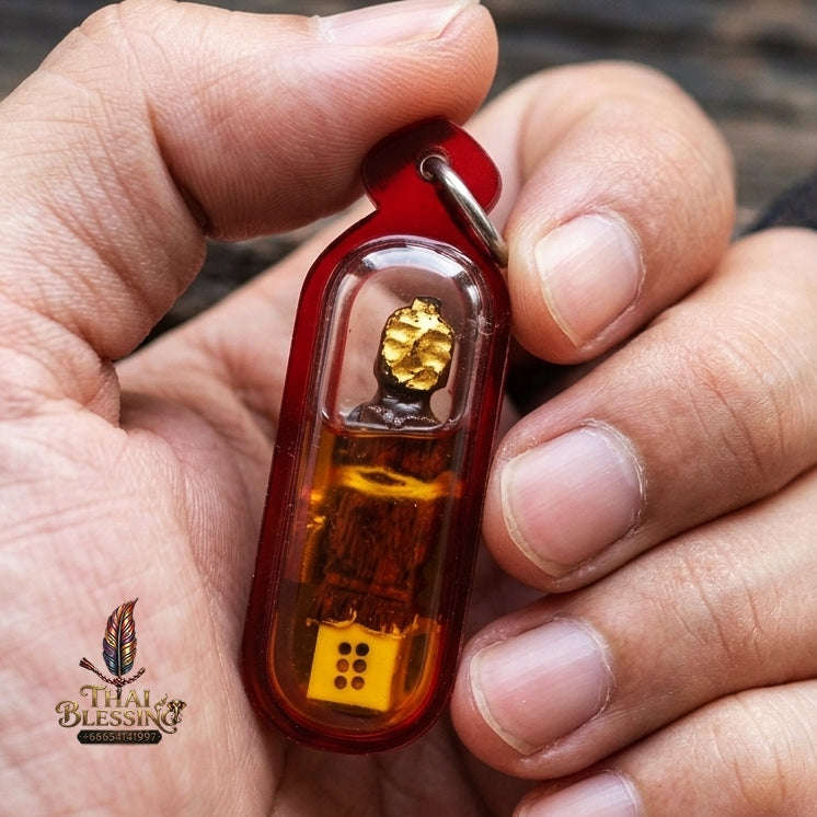 Authentic Thai Lanna Amulet "Kuman Thong Lanna - Hand-Carved Star Gooseberry Wood" - Supreme Customer Magnet, Millionaire Wealth Attraction & Business Prosperity