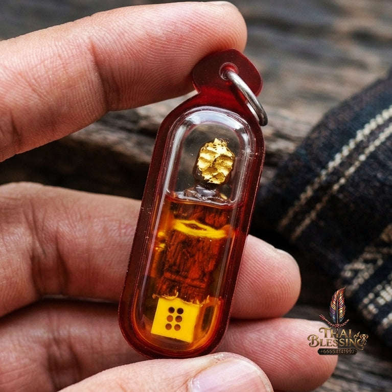 Authentic Thai Lanna Amulet "Kuman Thong Lanna - Hand-Carved Star Gooseberry Wood" - Supreme Customer Magnet, Millionaire Wealth Attraction & Business Prosperity