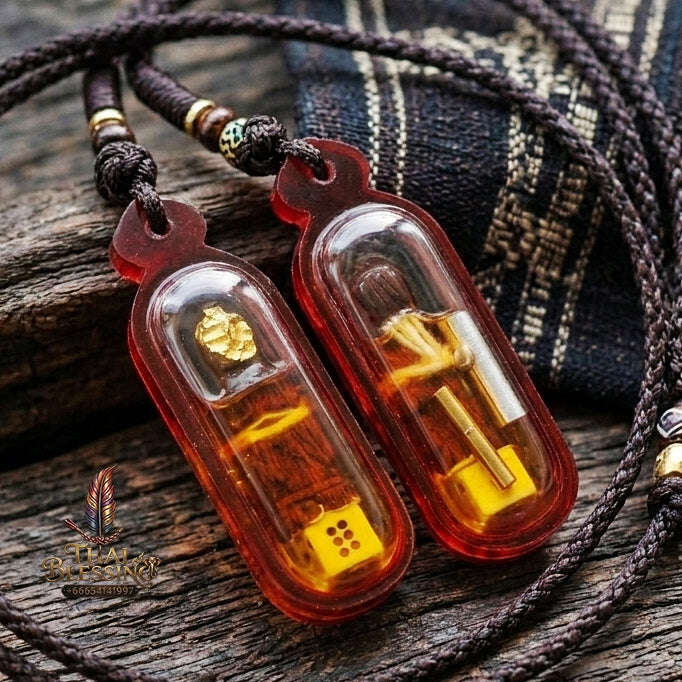Authentic Thai Lanna Amulet "Kuman Thong Lanna - Hand-Carved Star Gooseberry Wood" - Supreme Customer Magnet, Millionaire Wealth Attraction & Business Prosperity