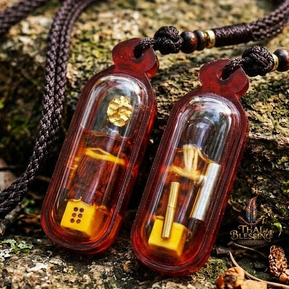 Authentic Thai Lanna Amulet "Kuman Thong Lanna - Hand-Carved Star Gooseberry Wood" - Supreme Customer Magnet, Millionaire Wealth Attraction & Business Prosperity