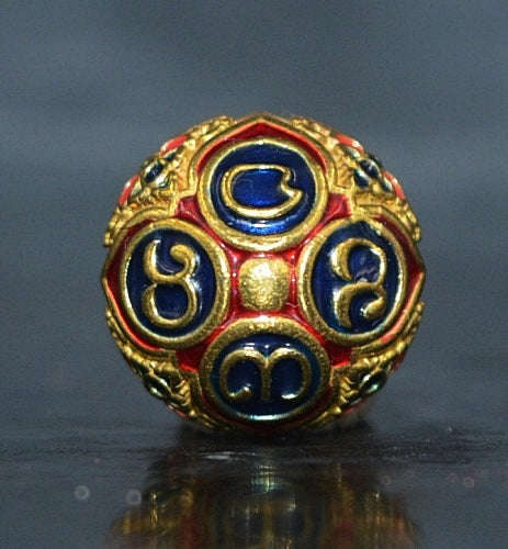Authentic Thai Lanna Amulet "Parot Kro Khot Setthi BE 2564" - Colored Enamel Brass Sacred Mercury Bell Wealth & Protection Sphere Thai Blessing Co By RURUECHA