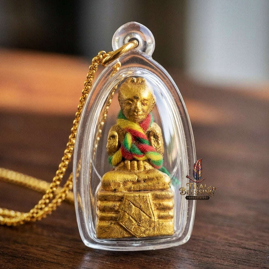 Authentic Thai Lanna Kumarn Tong "Phrai Riek Sap First Edition BE 2555" - Sacred Occult Soil & Necromantic Herb Child Spirit Talisman