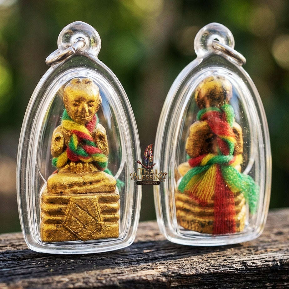 Authentic Thai Lanna Kumarn Tong "Phrai Riek Sap First Edition BE 2555" - Sacred Occult Soil & Necromantic Herb Child Spirit Talisman