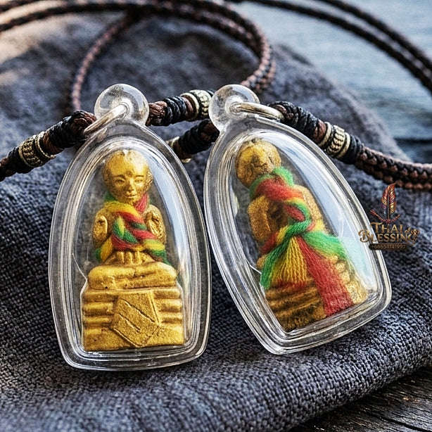 Authentic Thai Lanna Kumarn Tong "Phrai Riek Sap First Edition BE 2555" - Sacred Occult Soil & Necromantic Herb Child Spirit Talisman