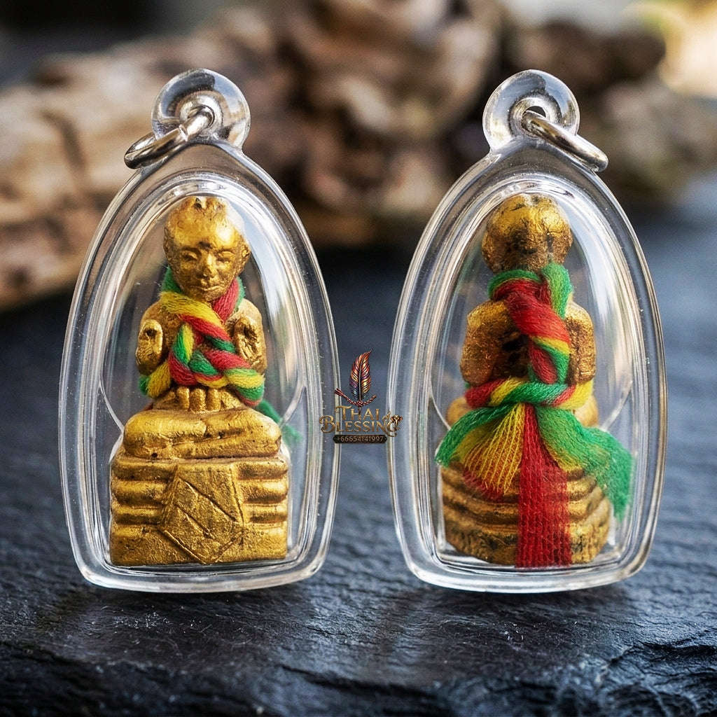Authentic Thai Lanna Kumarn Tong "Phrai Riek Sap First Edition BE 2555" - Sacred Occult Soil & Necromantic Herb Child Spirit Talisman
