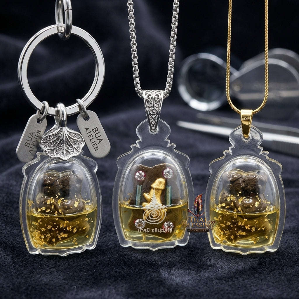 Authentic Thai Lanna Love Charm "In In Pha BE 2567" - Supreme Embracing Lovers Amulet, Eternal Passion & Wealth Attraction