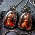 Authentic Thai Lucky Cat Amulet "Maeo Miao Riak Sap Rose Gold Samrit Bronze in Red Chicken Herb Oil with Cat Placenta" Consecrated by Luang Ta Ruam, Wat Khok Samran B.E. 2564 (2021) Thai Blessing Co By RURUECHA