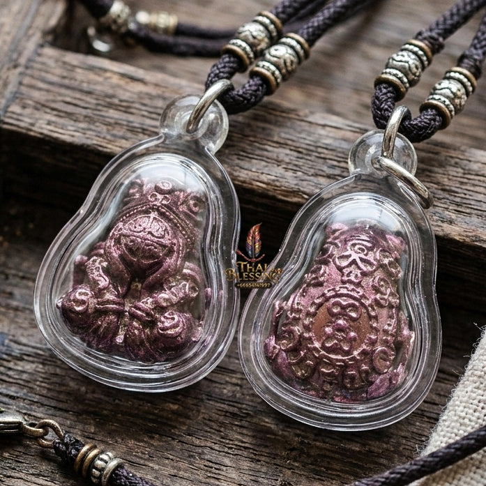 Authentic Thai Sacred Phaya Kop Kin Duan (Moon-Devouring Fortune Frog Talisman) for Wealth Luck, Gambling Fortune, Zodiac Clash Defense & Career Elevation