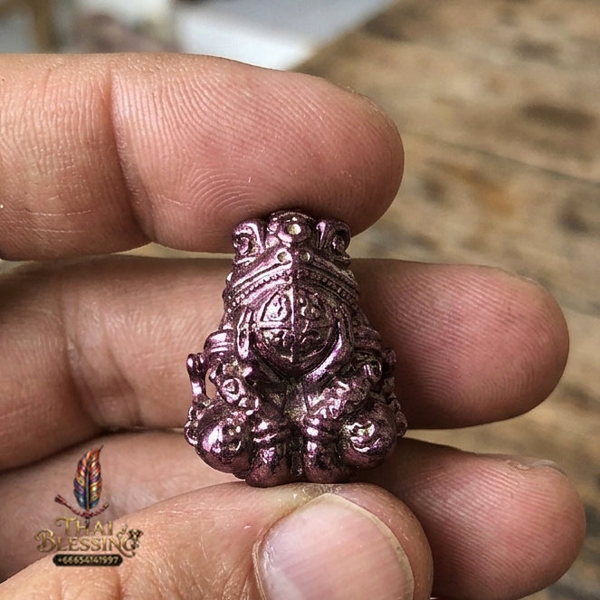 Authentic Thai Sacred Phaya Kop Kin Duan (Moon-Devouring Fortune Frog Talisman) for Wealth Luck, Gambling Fortune, Zodiac Clash Defense & Career Elevation