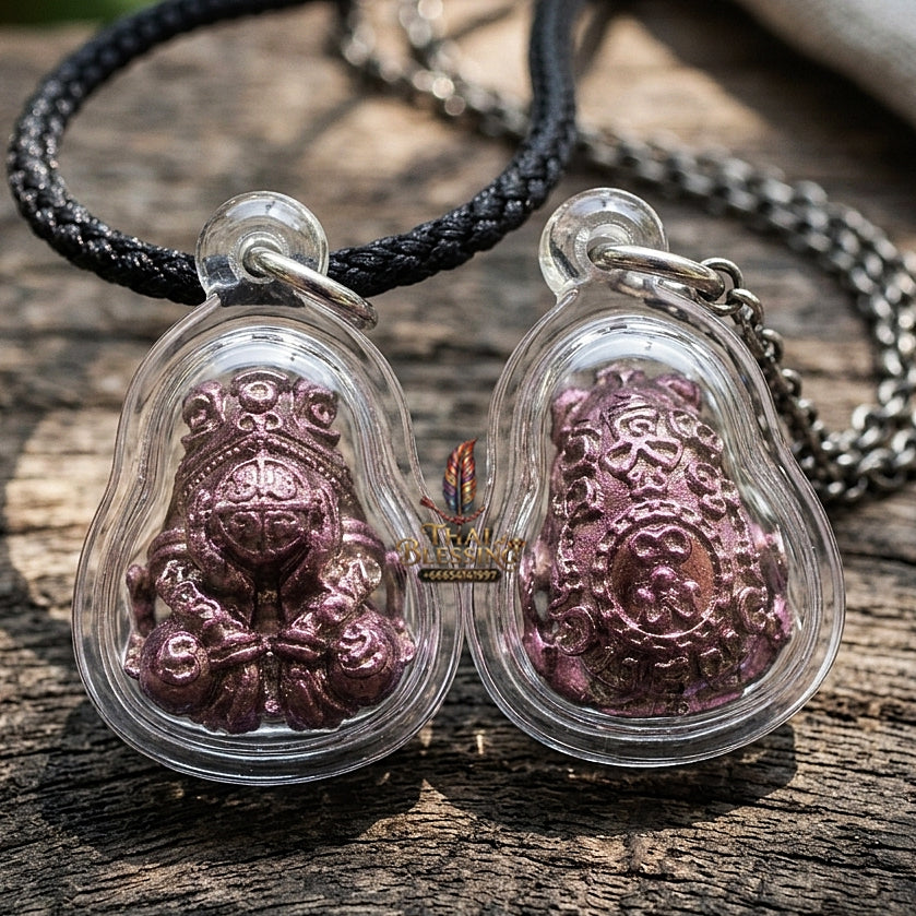 Authentic Thai Sacred Phaya Kop Kin Duan (Moon-Devouring Fortune Frog Talisman) for Wealth Luck, Gambling Fortune, Zodiac Clash Defense & Career Elevation