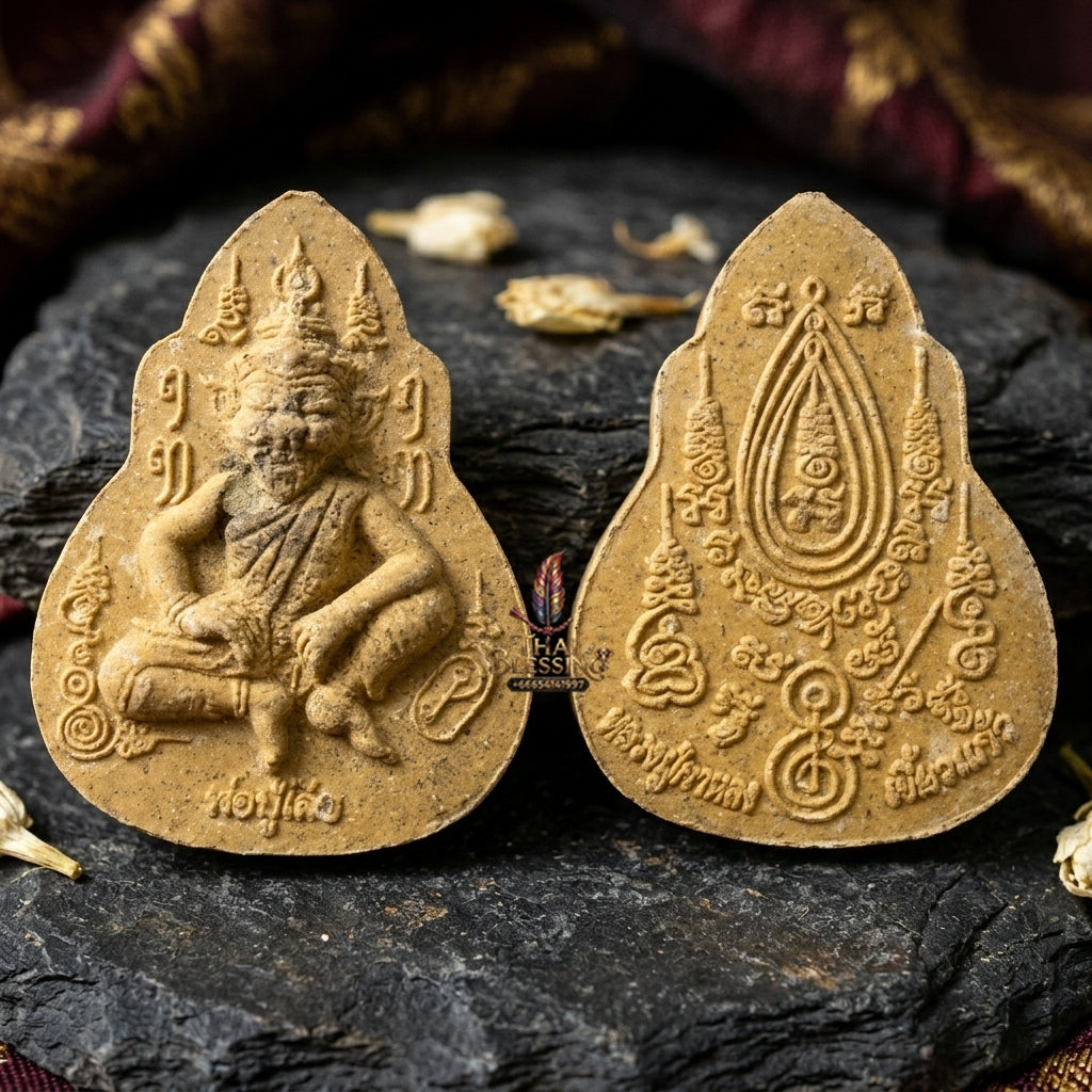Authentic Thai Sacred Pho Pu Suea (Tiger-Headed Hermit Guru & Phra Pirab Deity) for Ultimate Authority, Black Magic Shield, Metta Charisma & Universal Blessing