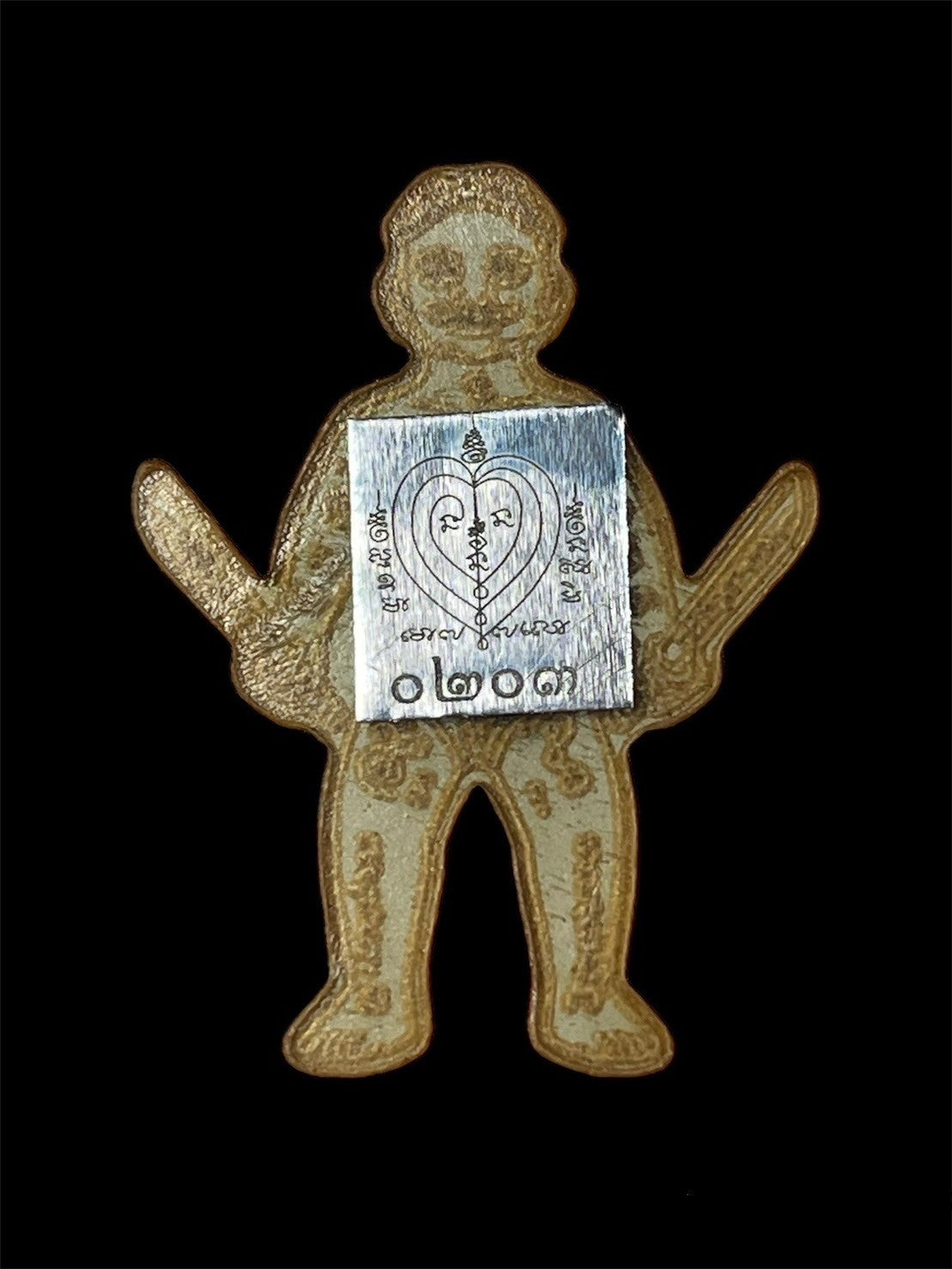 Authentic Thai Protective Charm - Enchanted Puppet Drum Skin Amulet