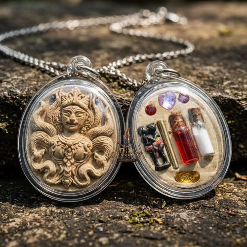Authentic Thai Sacred Amulet "Nine-Tailed Fox Queen Spirit - In Koo & Sacred Charm Powder Edition 2025" by Hermit Reusi Det, Pachaa Rattanakosin Thai Blessing Co By RURUECHA
