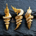 Authentic Thai Sacred Naga Fang Amulet "Udom Mongkhon Edition 2022" (Deva Brass 2K Gold Plated) Thai Blessing Co By RURUECHA