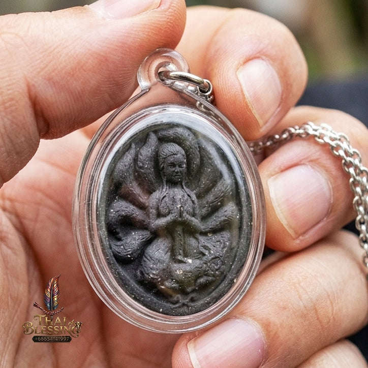 Authentic Thai Sacred Nang Chingchok Nine-Tailed Fox Spirit Amulet - for Extreme Love Attraction, Hypnotic Charisma & Business Luck Thai Blessing Co By RURUECHA