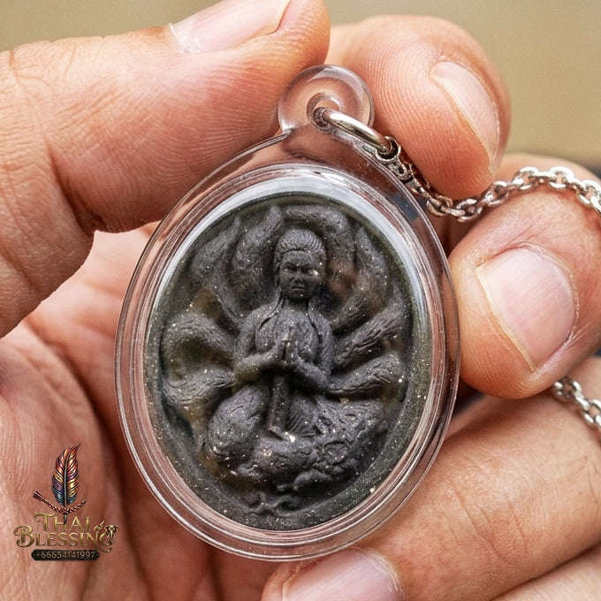 Authentic Thai Sacred Nang Chingchok Nine-Tailed Fox Spirit Amulet - for Extreme Love Attraction, Hypnotic Charisma & Business Luck Thai Blessing Co By RURUECHA