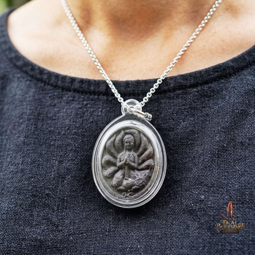 Authentic Thai Sacred Nang Chingchok Nine-Tailed Fox Spirit Amulet - for Extreme Love Attraction, Hypnotic Charisma & Business Luck Thai Blessing Co By RURUECHA