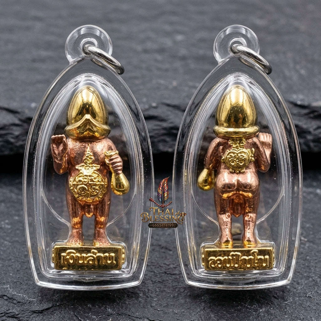 Authentic Thai Sacred Phet Phaya Thon Amulet (Kwak Ngern Lan Edition) for Extreme Metta Charm, Wealth Attraction, Business Investment & Gambling Luck Thai Blessing Co By RURUECHA