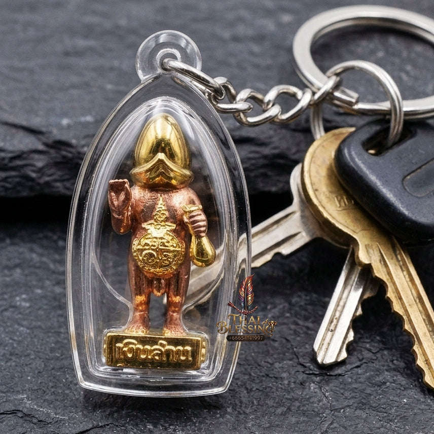 Authentic Thai Sacred Phet Phaya Thon Amulet (Kwak Ngern Lan Edition) for Extreme Metta Charm, Wealth Attraction, Business Investment & Gambling Luck Thai Blessing Co By RURUECHA