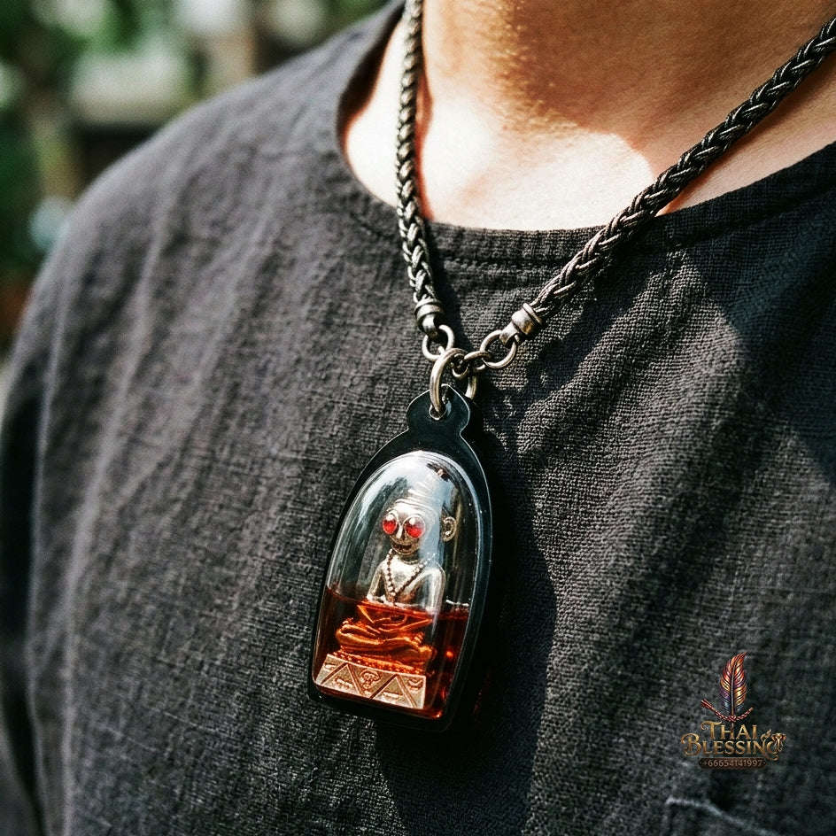 Authentic Thai Sacred Phraya Ngang Chao Saneh Phitsawat Amulet - for Supreme Saneh Charm, Wealth Fortune & Invulnerability Protection Thai Blessing Co By RURUECHA