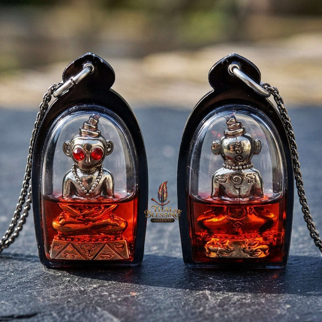 Authentic Thai Sacred Phraya Ngang Chao Saneh Phitsawat Amulet - for Supreme Saneh Charm, Wealth Fortune & Invulnerability Protection Thai Blessing Co By RURUECHA