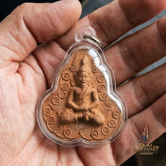 Authentic Thai Sacred Pu Rusi Daeng (Red Hermit Guru & Phra Pirab Deity) for Ultimate Authority, Black Magic Shield, Metta Charisma & Universal Prosperity