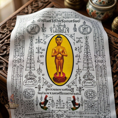 Authentic Thai Sacred Yantra Cloth "Ai Khai Wealth Attraction - Rich Millionaire Edition 2020" Thai Blessing Co By RURUECHA