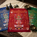 Authentic Thai Sacred Yantra Cloth "Lord Thao Wessuwan - Wealth Prosperity & Evil Vanquishing Edition Batch 3" (A3 Size) by Ruen Phra Phetchalukan Pichai Songkhram